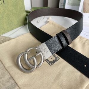 Gucci GG Marmont Reversible Belt Black, Women Belt 627055 CAO2N 1062