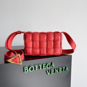 Bottega Veneta Small Padded Cassette Red, For Women, Women's Bags 7.5in/19cm