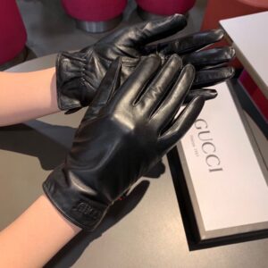 Alternative view of Gucci Gloves With Signature Double G Motif In Black