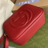 Gucci Soho Small Disco Bag Red For Women, Women's Bags, Shoulder And Crossbody Bags 8in/21cm GG 308364 - Image 4