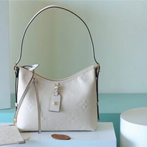 Alternative view of Louis Vuitton CarryAll PM Shoulder Bag 11.6in/ 29.5cm White Gold Hardware For Women