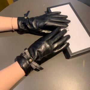 Alternative view of Gucci Gloves With Signature Double G Motif In Black