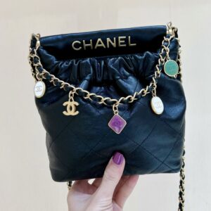 Alternative view of Chanel CC Small Bucket Bag Black For Women 6.7 in / 17 cm