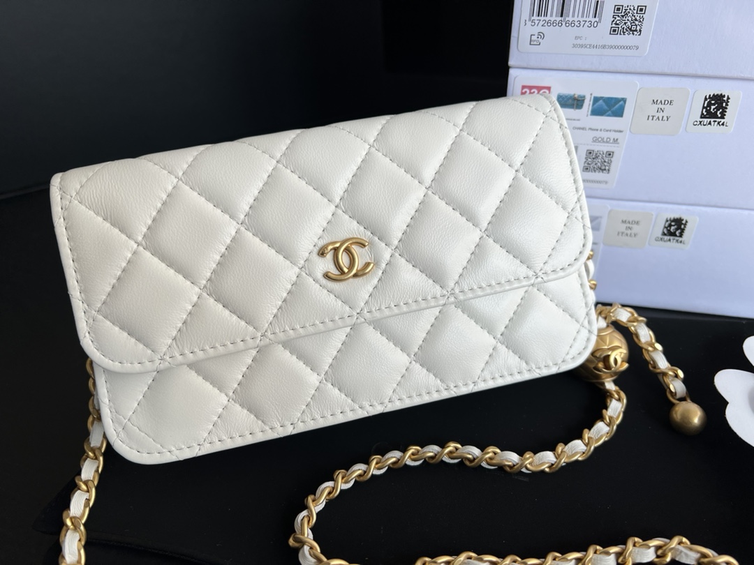 Chanel CC Wallet On Chain Bag White For Women 6.7 in / 17 cm - Image 3