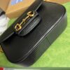 Gucci Horsebit 1955 Lizard Mini Bag Black For Women, Women's Bags 8in/20cm GG - Image 4