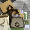 Gucci Blondie Medium Shoulder Bag 11.4in/ 29cm Beige/ Ebony GG Supreme Canvas Gold Hardware For Women ‎699210 96IWG 8745 - Image 5