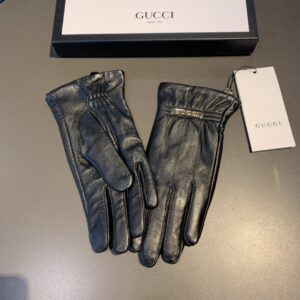 Alternative view of Gucci Gloves With Signature Double G Motif In Black