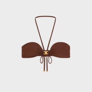 Alternative view of Celine Triomphe Balconette Bikini Brown For Women RZ00C152C.19AF