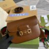 Gucci Horsebit 1955 GG Mini Bag Brown For Women, Women's Bags 8in/21cm GG - Image 5