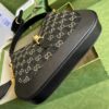 Gucci Jackie 1961 Small Shoulder Bag Black And Ivory GG Denim Jacquard For Women 11in/28cm 678843 UN3AG 1294 - Image 3