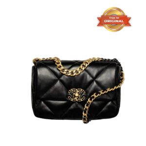 Alternative view of Chanel 19 Flap Bag Small Crossbody 10.2in/ 26cm Black For Women AS1160 B04852 94305