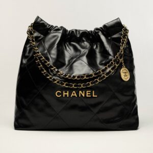 Alternative view of Chanel 22 Shoulder Bag 16.4in/ 42cm Black Gold Hardware For Women AS3261 B08037 94305