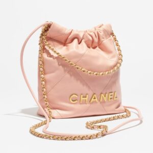 Alternative view of Chanel 22 Mini Crossbody Bag 8.5in/ 19cm Light Pink Gold Hardware For Women AS3980-B19059-U6543