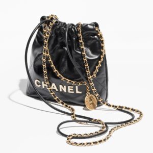 Alternative view of Chanel 22 Mini Shoulder Bag 7.8in/ 20cm Black Gold Hardware For Women AS3980 B09859 94305