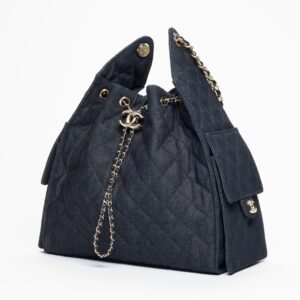 Alternative view of Chanel 25 Medium Shoulder Bag 11.8in/ 30cm Dark Blue Gold Hardware For Women AS5311-B24037-U9373