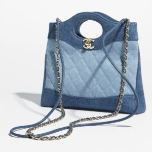Alternative view of Chanel 31 Shopping Mini Crossbody Bag 9.1in/ 23cm Blue Gold Hardware For Women AS4133-B23555-U7721