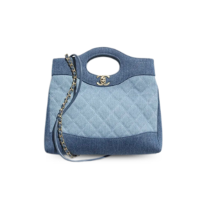 Chanel 31 Shopping Mini Crossbody Bag 9.1in/ 23cm Blue Gold Hardware For Women AS4133-B23555-U7721
