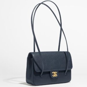Alternative view of Chanel Flap Bag Small Shoulder 8.7in/ 22cm Dark Blue Gold Hardware For Women AS6130-B23483-U2366