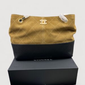 Alternative view of Chanel Shopping Small Tote Bag 14.2in/ 36cm Beige/ Black Gold Hardware For Women AS5634 B20827 U1536