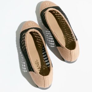 Alternative view of Chanel Raffia Ballet Flats Black/Beige For Women G46352-B19806-NAFBB