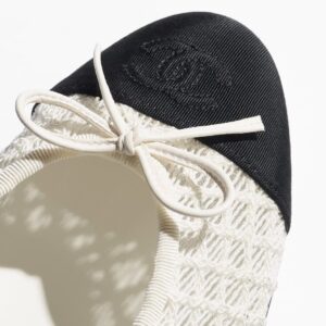 Alternative view of Chanel Ballet Flats White/Black For Women G02819-B20352-U0612