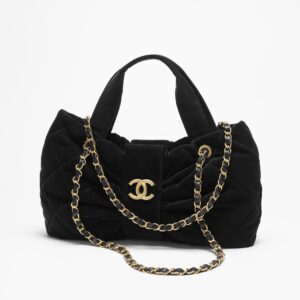 Alternative view of Chanel Bow Top Handle Bag 15in/ 38cm Black Gold Hardware For Women AS5851 B22154 94305
