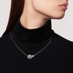 Alternative view of Chanel Camélia Précieux Necklace White Gold For Women J11362