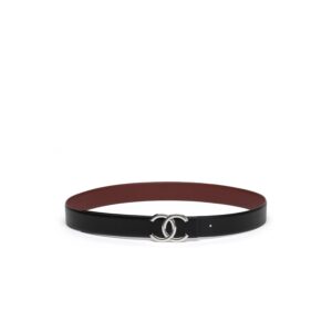 Chanel CC Buckle Belt Black/Burgundy For Women A73462-Y10673-U0969