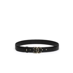 Chanel CC Buckle Quilted 32mm Belt Black For Women A73463-Y11106-94305