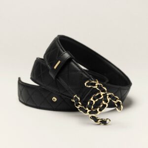 Alternative view of Chanel CC Buckle Quilted 32mm Belt Black For Women A73463-Y11106-94305
