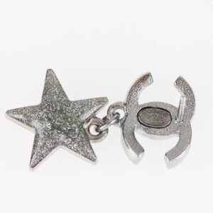 Alternative view of Chanel CC Star Earrings Silver For Women