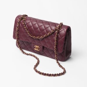 Alternative view of Chanel Classic 11.12 Crossbody Bag 10in/ 25.5cm Dark Burgundy Gold Hardware For Women A01112 B17625 NZG79