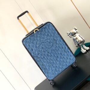 Alternative view of Chanel Classic Diamond-Quilted Suitcase Blue 19.7in/50cm