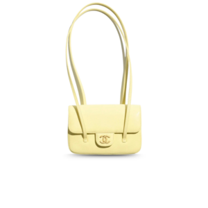 Chanel Clutch With Leather Strap Shoulder Bag 6.7in/ 17cm Light Yellow Gold Hardware For Women AP5068-B23204-NAAUK