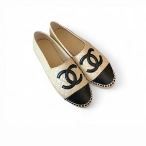 Chanel Espadrilles Beige/ Black For Women G29762