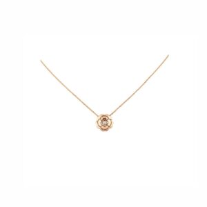 Chanel Extrait De Camélia Necklace Rose Gold For Women J11660