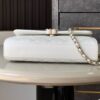 Chanel Flap Bag Phone Holder With Chain Crossbody 7.1in/ 18cm White Gold Hardware For Women - Image 8