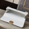 Chanel Flap Bag Phone Holder With Chain Crossbody 7.1in/ 18cm White Gold Hardware For Women - Image 5