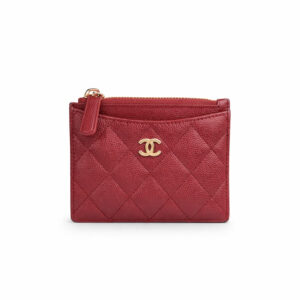 Chanel Flat Card Holder Red Bag For Women 11.5cm/4.5in