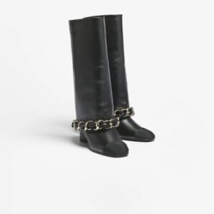 Chanel High Boots Black 50mm For Women - G46677-B21755-94305