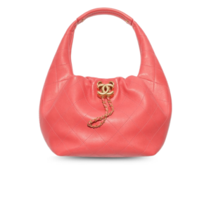 Chanel Hobo Handbag Coral For Women 9.4in/24cm AS5976-B22897-U4539