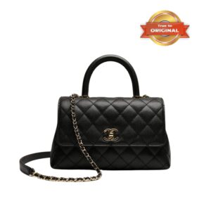 Alternative view of Chanel Flap Bag Large Top Handle 9.4in/ 24cm Black Gold Hardware For Women A92990 B05061 94305