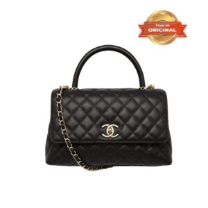 Alternative view of Chanel Coco Large Top Handle Bag 11.3in/ 29cm Black Gold Hardware For Women A92991 B05061 94305