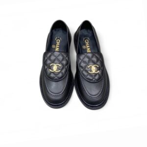 Chanel Loafers Black For Women, Women's Shoes G36646