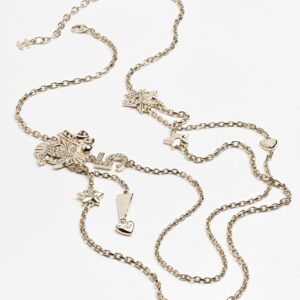 Alternative view of Chanel Long Necklace Gold Crystal For Women - ABG378-B21895-U3549