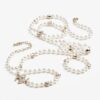 Chanel Long Necklace Gold Pearly White & Crystal For Women - ABG258-B21749-U3282 - Image 2