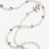 Chanel Long Necklace Gold Pearly White & Crystal For Women - ABG258-B21749-U3282 - Image 4