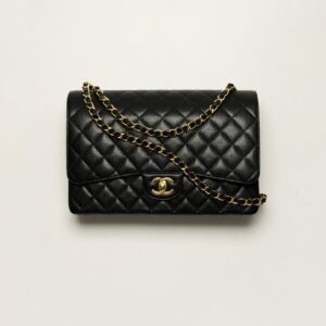 Alternative view of Chanel Maxi Classic Crossbody Bag 13in/ 33cm Black Gold Hardware For Women A58601 Y01864 C3906