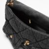 Chanel Flap Bag Maxi Crossbody 17.7in/ 45cm Black Denim Gold Hardware For Women AS5727 B22144 94305 - Image 5
