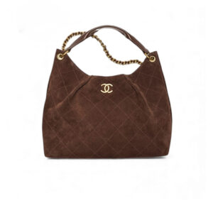 Chanel Maxi Hobo Bag Dark Brown For Women 15in/38cm‎ AS6016-B22708-U3950